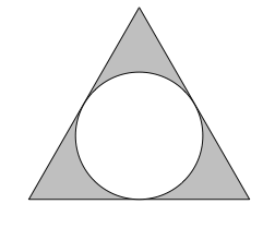 SAT Triangle Inscribed in Circle
