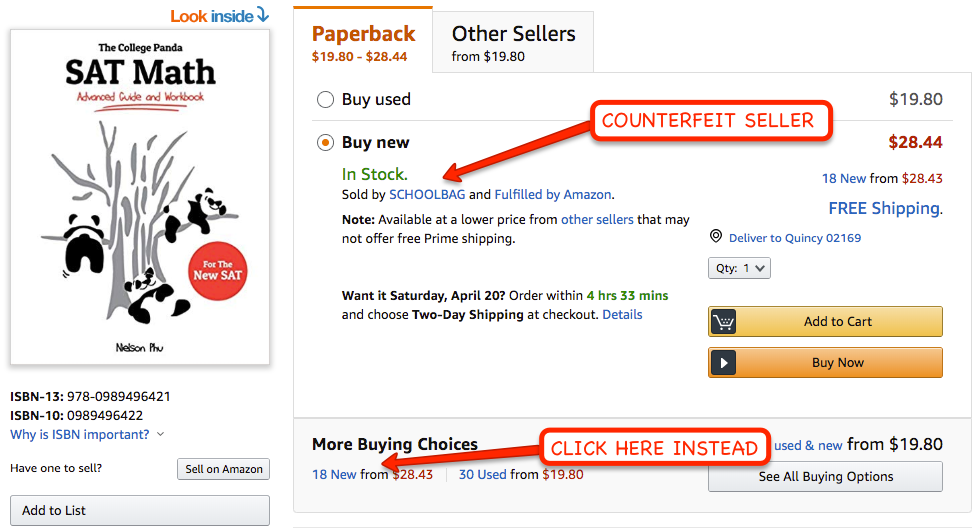 Avoid Amazon Counterfeits